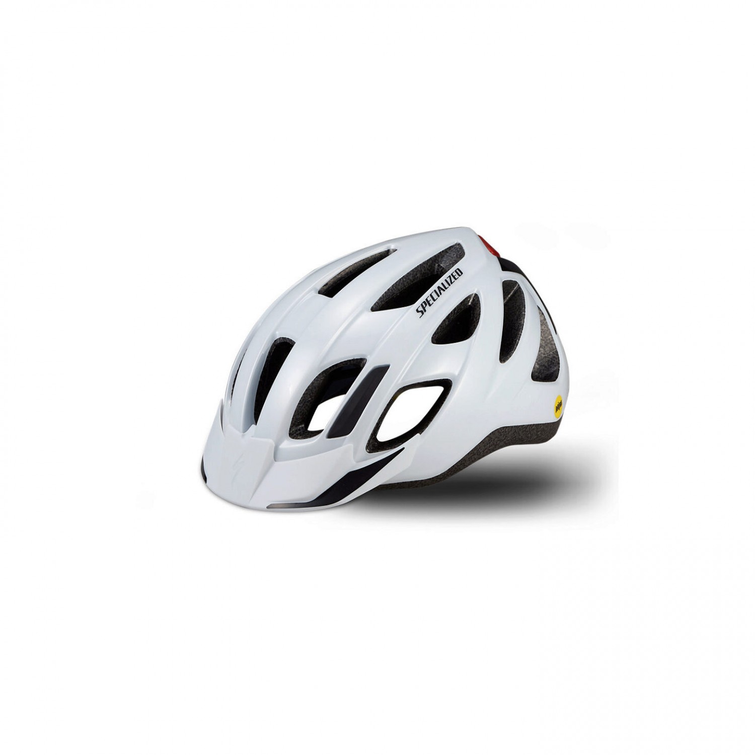 CASCA SPECIALIZED CENTRO LED MIPS - MATTE BLACK/GLOSS WHITE /HYPER GREEN