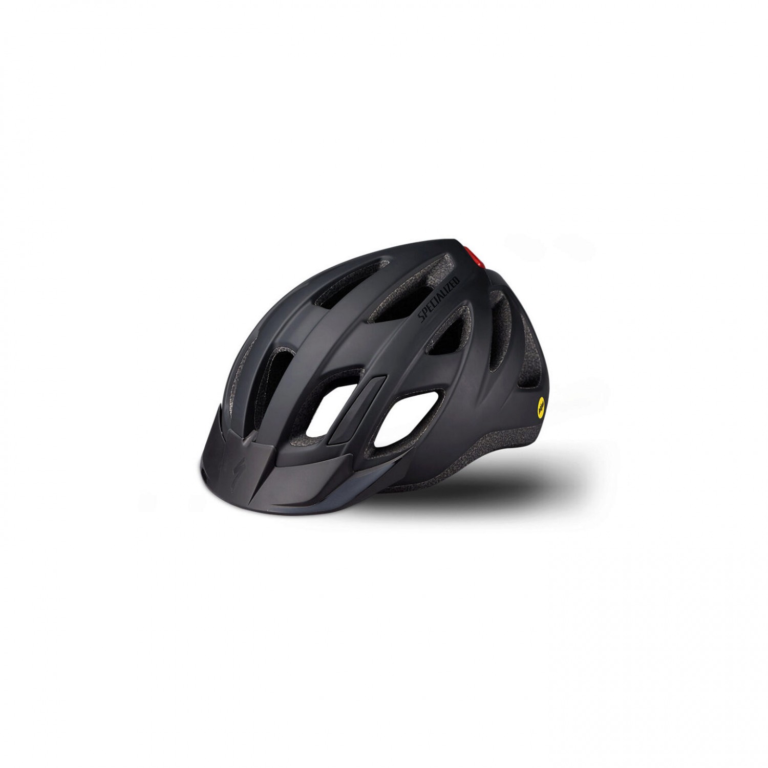 CASCA SPECIALIZED CENTRO LED MIPS - MATTE BLACK/GLOSS WHITE /HYPER GREEN