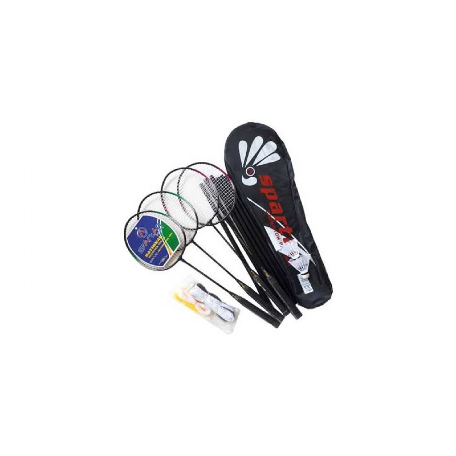 Set badminton joc dublu, cu fileu si fluturasi Set badminton joc dublu, cu fileu si fluturasi