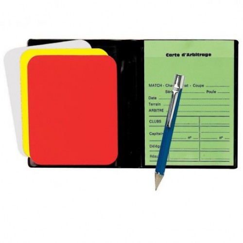 Portofel arbitru pentru fotbal cu cartonase