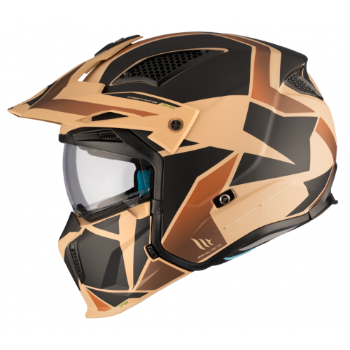 Casca MT Streetfighter SV S P1R B9 maro mat 
