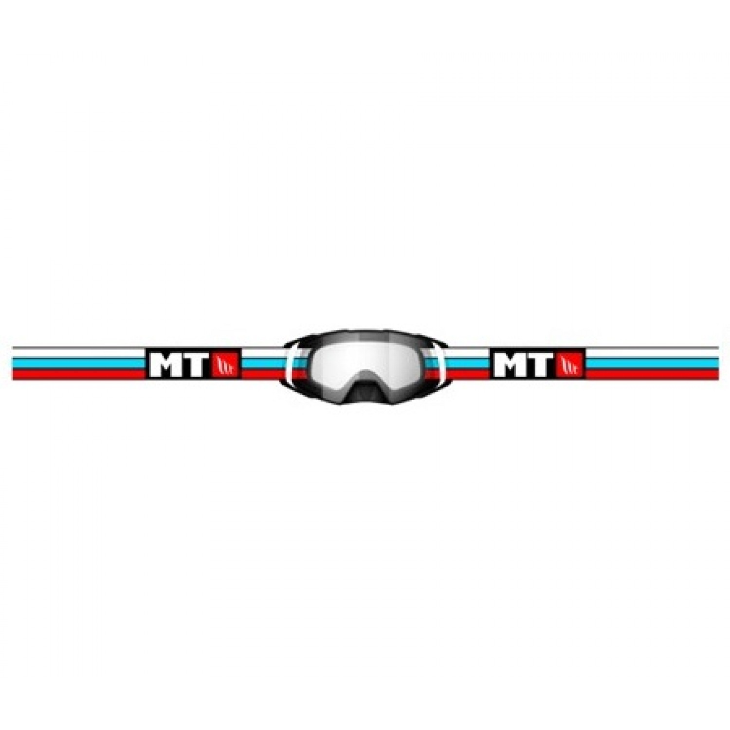 Ochelari MT off road (cross-enduro) MX EVO Infinity A0 albi – culoare: alb