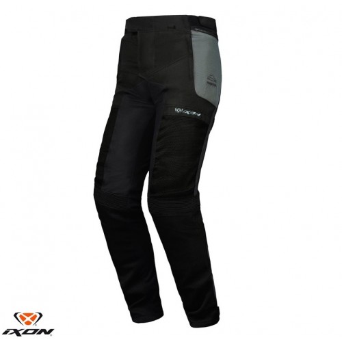 Pantaloni motociclete barbati Touring/Adventure Ixon vara model M-Njord MS culoare: verde/negru/galben (pantaloni laminati; wateproof)