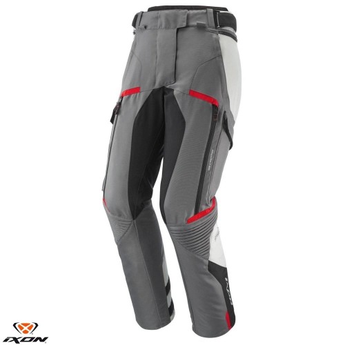 Pantaloni motociclete femei Touring/Adventure Ixon All season model Midgard LS culoare: gri/negru/rosu